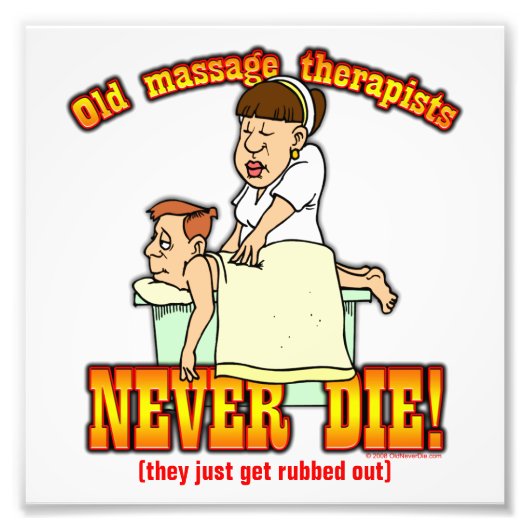 Massagetherapisten Foto Afdruk (Voorkant)