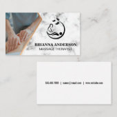 Massagetherapistische sessie | Logo Spa Visitekaartje (Voorkant / Achterkant)