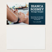 Massagetherapistische sessie | Massage kop Visitekaartje (Voorkant /achterkant)