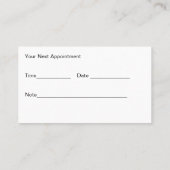 MassageVisitekaartjes Afsprakenkaartje (Achterkant)