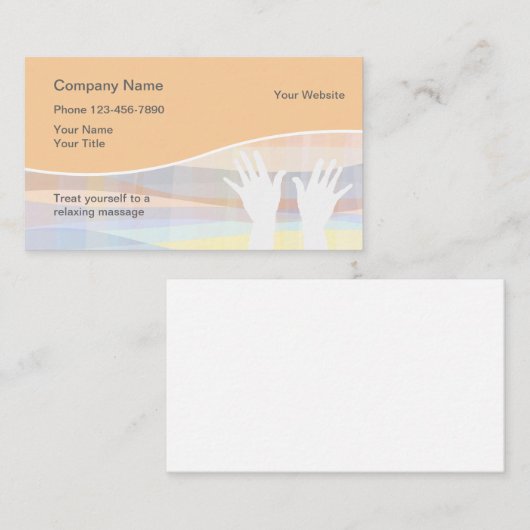 MassageVisitekaartjes Visitekaartje (Voorkant / Achterkant)