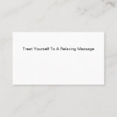 MassageVisitekaartjes Visitekaartje (Achterkant)