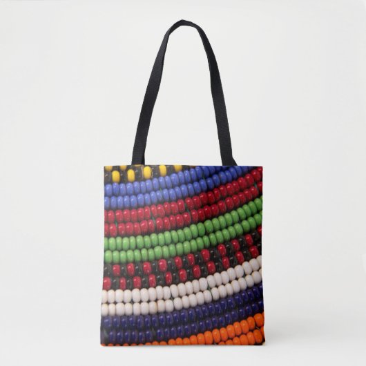 Massai Tribal Bead Pattern Draagtas (Voorkant)