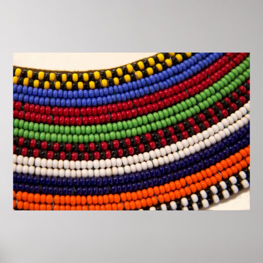 Massai Tribal Bead Pattern Poster (Voorkant)