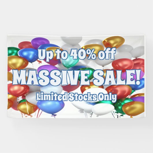 Massale verkoop Vinyl Banner 3' x 5' Banner (Horizontaal)
