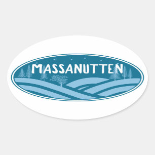 Massanutten Resort Virginia Outdoor Ovale Sticker
