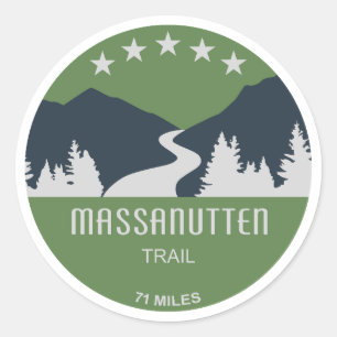 Massanutten Trail Virginia Ronde Sticker