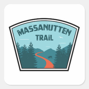 Massanutten Trail Virginia Vierkante Sticker