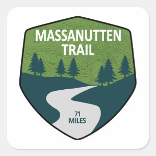 Massanutten Trail Virginia Vierkante Sticker