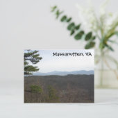 Massanutten VA, carte postale (Debout devant)