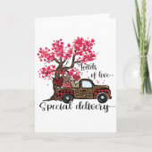 Massa's liefde Hart Truck Valentijnsdag Kaart (Voorkant)