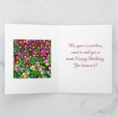 MASSE DE PANSIERS/GRANDE CARTE D'ANNIVERSAIRE DU G (Intérieur)