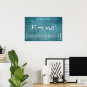 Masse-énergie - Poster des mathématiques (Bureau à domicile)