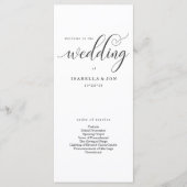 Masse Mariage moderne simple / Programme de cérémo (Devant)