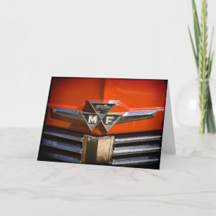 Massey Ferguson Embleem Dank u kaart