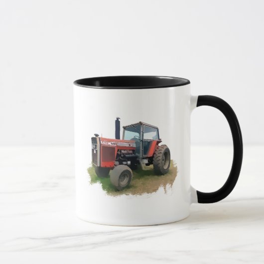 Massey Ferguson Red Tractor in het veld Mok (Rechts)
