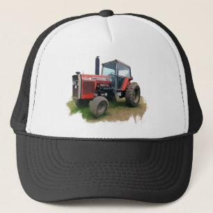 Massey Ferguson Red Tractor in het veld Trucker Pet