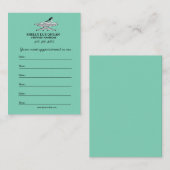 Massez la carte de rendez-vous de (Devant / Derrière)