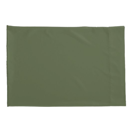 Massief Donkergroen Tijdloos Kussensloop (Achterkant-Rechts)