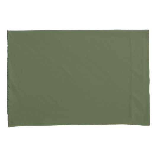 Massief Donkergroen Tijdloos Kussensloop (Voorkant-Rechts)