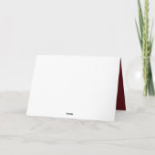 Massief Maroon en niets dan blanco Kaart (Achterkant)