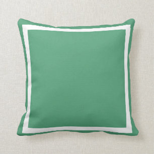 massief middelgrote blauwe groene vlakke kussen