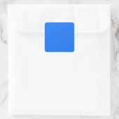 massieve blauwe vaste achtergrondkleur, Sjabloon Vierkante Sticker (Tas)