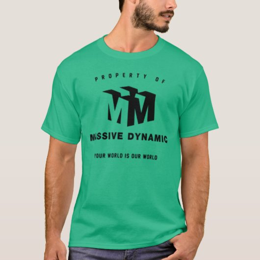 Massieve dynamische groene t-shirt (Voorkant)