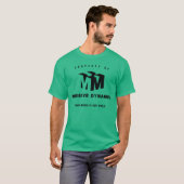 Massieve dynamische groene t-shirt (Voorkant volledig)