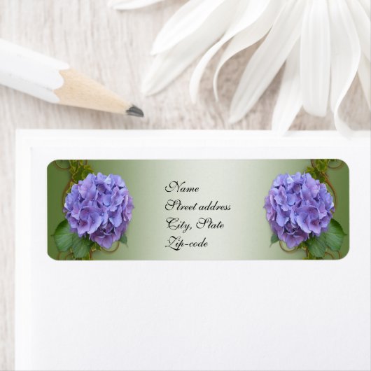 Massif étiquette de adresse (En situation)