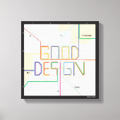 Massimo Vignelli Good Design Canvas (Voorkant)