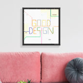 Massimo Vignelli Good Design Canvas Afdruk (Insitu (Woonkamer))