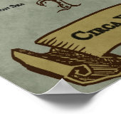 Massive 40 x 30 pouces Braunhaven Poster Map (Coin)