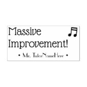 "Massive Improvement!" + Tutor Naam Rubber Stempel (Afrduk)
