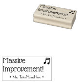 "Massive Improvement!" + Tutor Naam Rubber Stempel (Gestempeld)