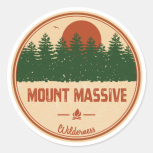 Massive Wilderness Colorado Ronde Sticker