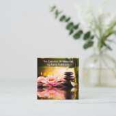 Massothérapeute Zen Cartes de rendez-vous (Debout devant)
