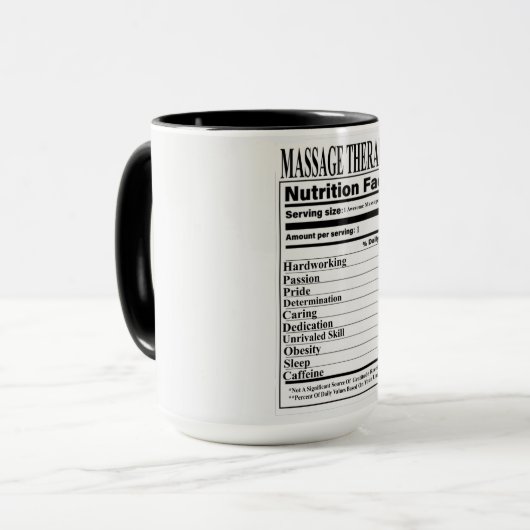 Massothérapie Mug (Devant gauche)