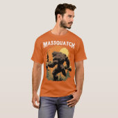Massquatch Funny Workout Gym Sasquatch Weightlifte T-shirt (Voorkant volledig)