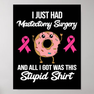 Mastectomie Chirurgie meme Leuk borstkankerbewustz Poster