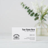 Master Aviation Badge Visitekaartje (Staand voorkant)