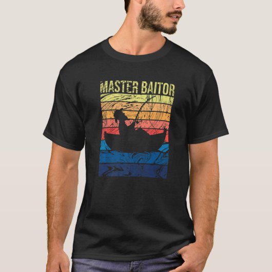 Master Baiter Bass Vist Fisherman Mannen T-shirt (Voorkant)