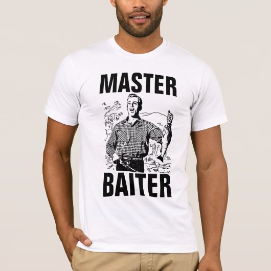 MASTER BAITER, Drôle T-shirts de pêche (Devant)