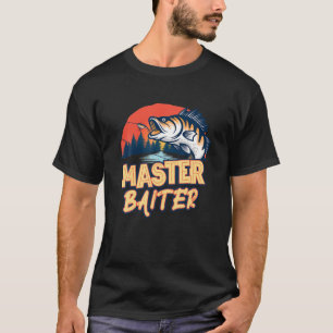 Master Baiter Funny Fisherman Meme Bass Vist T-shirt