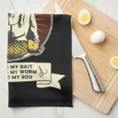 Master Baiter Grappig vissen Theedoek (Quarter Fold)