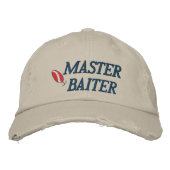 Master Baiter Pêche Casquette brodé (Devant)