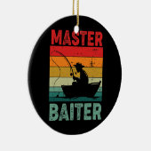 Master Baiter Retro Gevist Keramisch Ornament (Rechts)