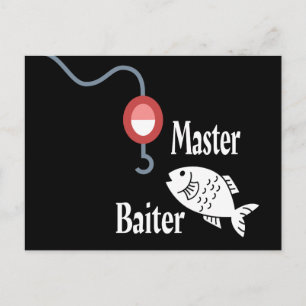 Master Baiter Vissen Funny Briefkaart