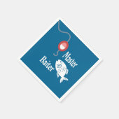 Master Baiter Vist Funny Novelty Fish Joke Servet (Hoek)