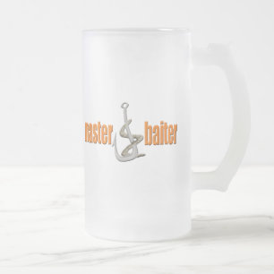 Master Baiter Vist T-shirts Gifts Matglas Bierpul